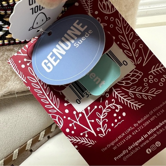 Muk Luks‎ Boots Womens 7 Stone Gray Suede Cuffed Water Repellent Montauk New - Picture 8 of 13